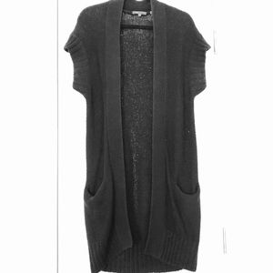 VINCE | Long Knit Short Sleeve Cardigan Size XS